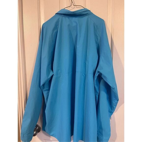 Columbia Mens Blue Full Buttons Up Collared Long Sleeve Fishing Shirt Size XXL - Picture 13 of 16